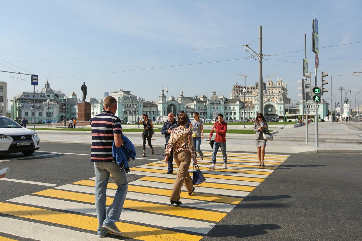 Желтые полосы не будут наносить на регулируемых зебрах – Москва 24,  06.07.2020