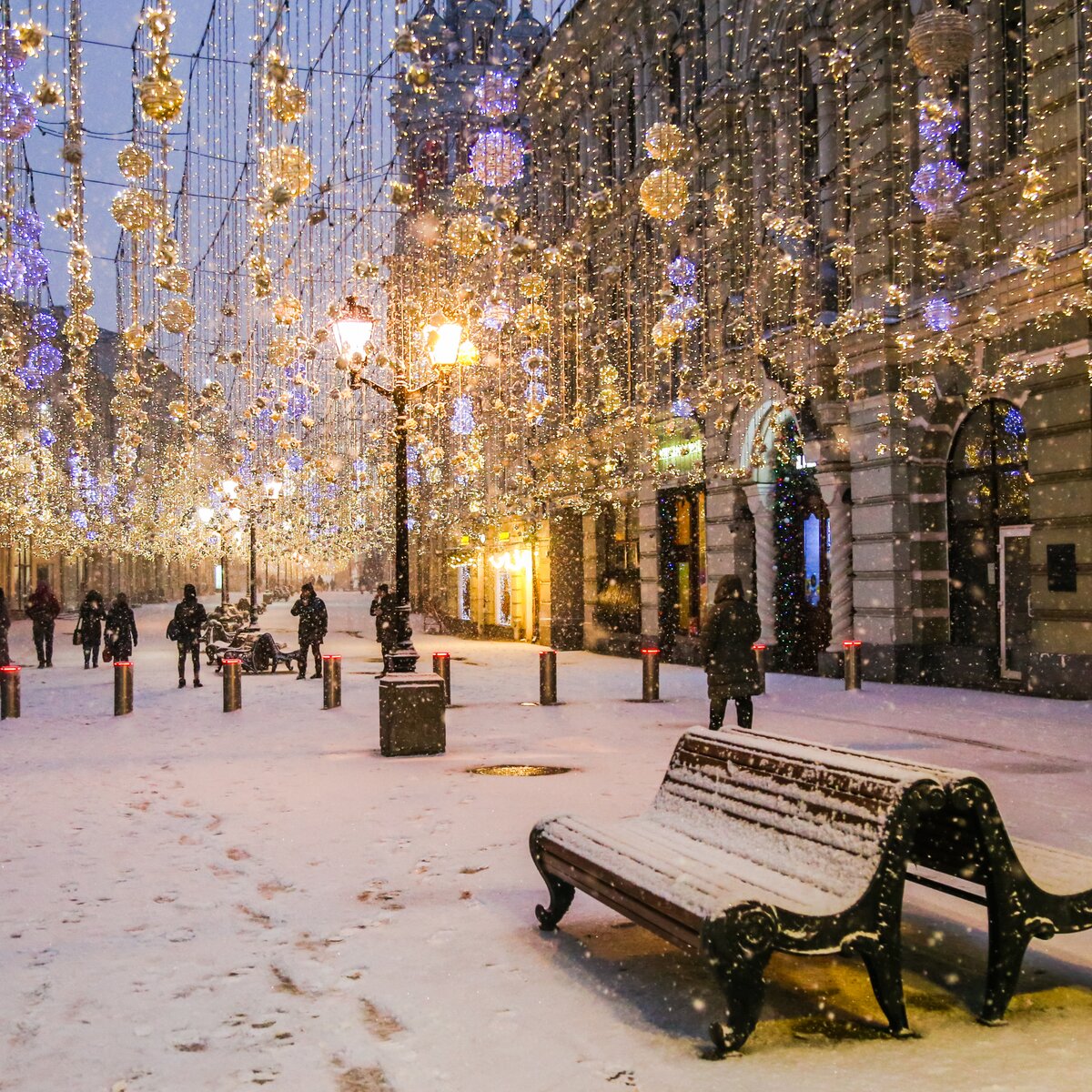 Фото зимы в городе