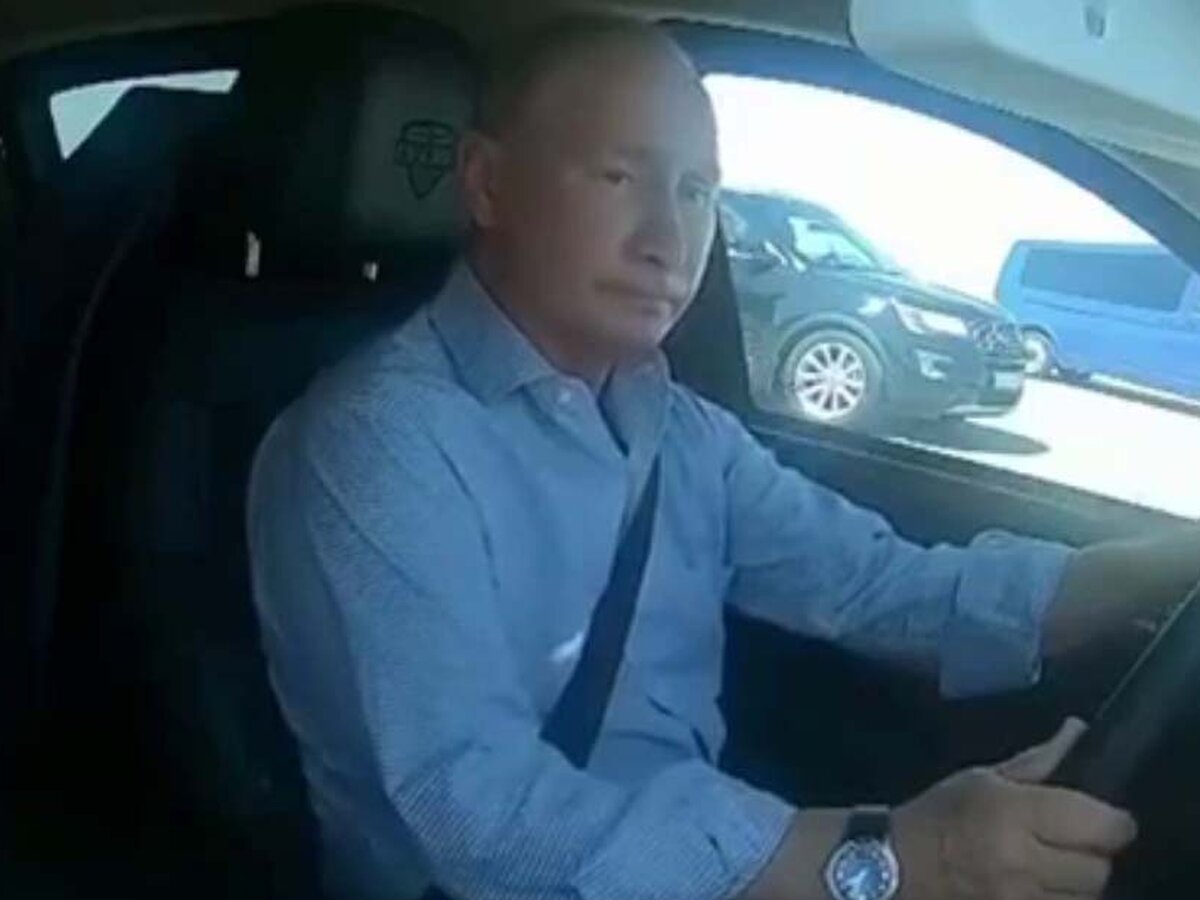 Путин за рулем 