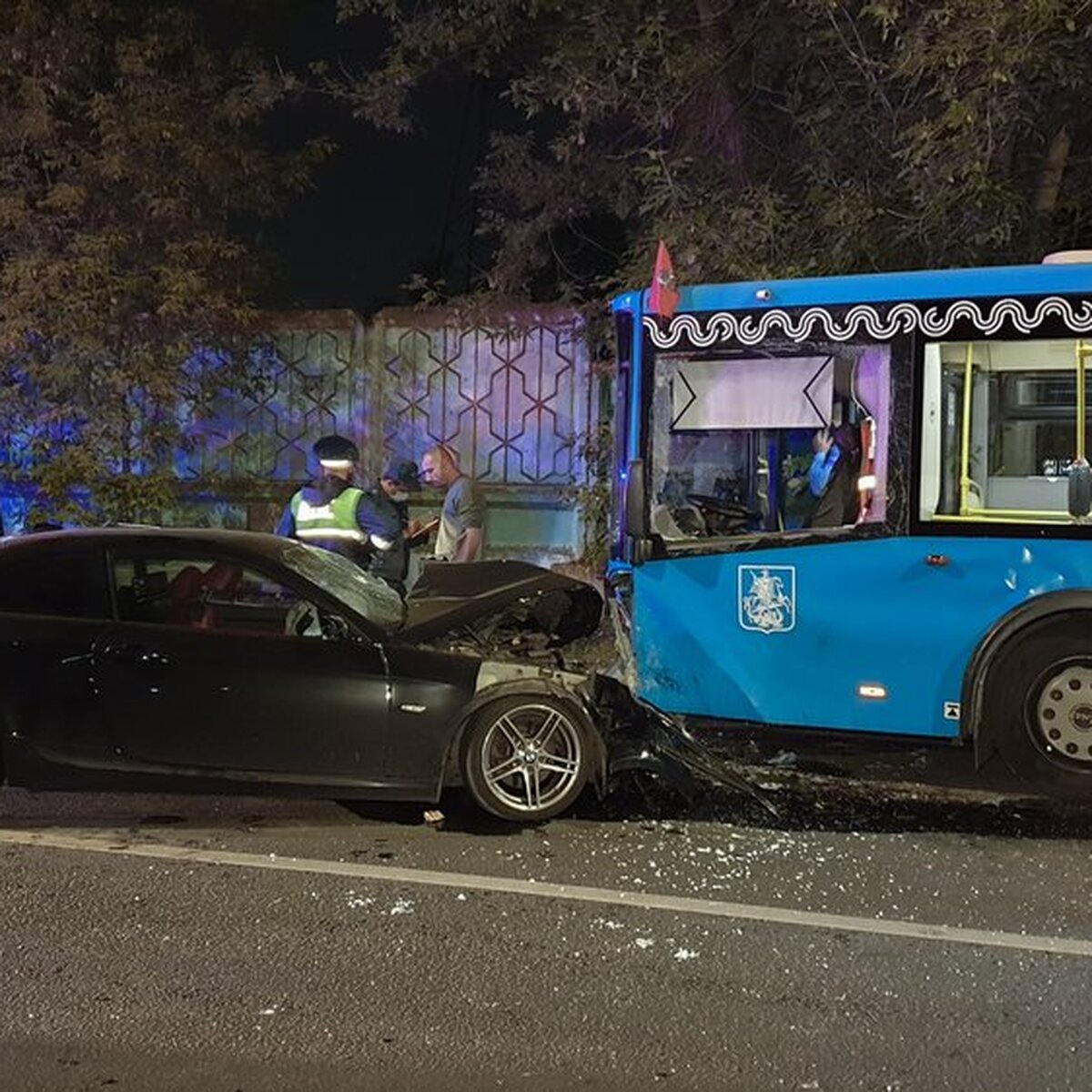 Автобус и BMW столкнулись на севере Москвы – Москва 24, 05.09.2020