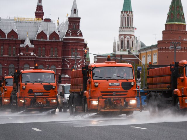 Московские дороги промоют специальным шампунем