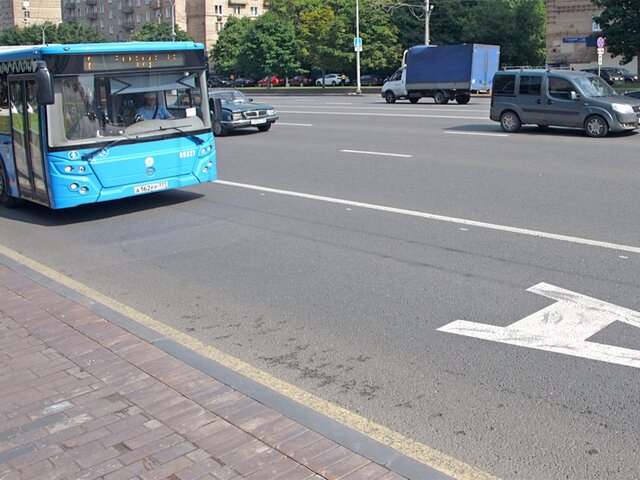 Новые выделенные полосы для общественного транспорта введут в Москве с 20 сентября