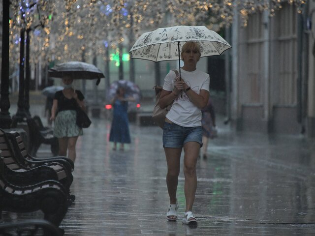 Москвичам пообещали дождливую погоду в конце июля