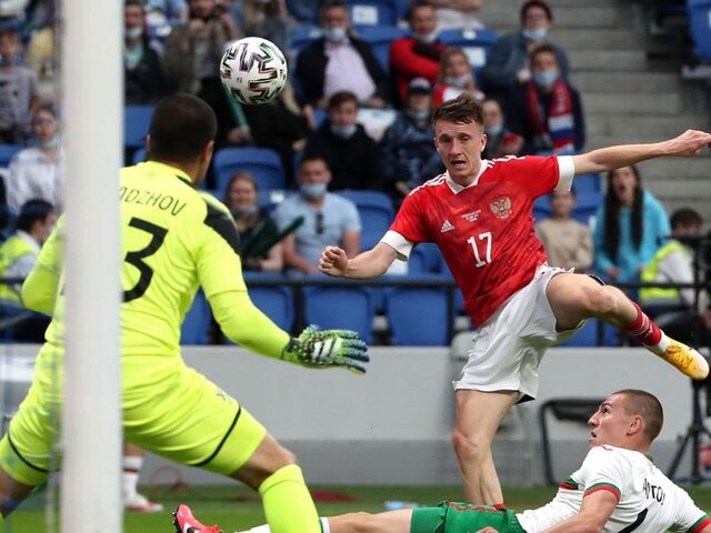 Россия обыграла Болгарию в товарищеском матче перед Евро-2020