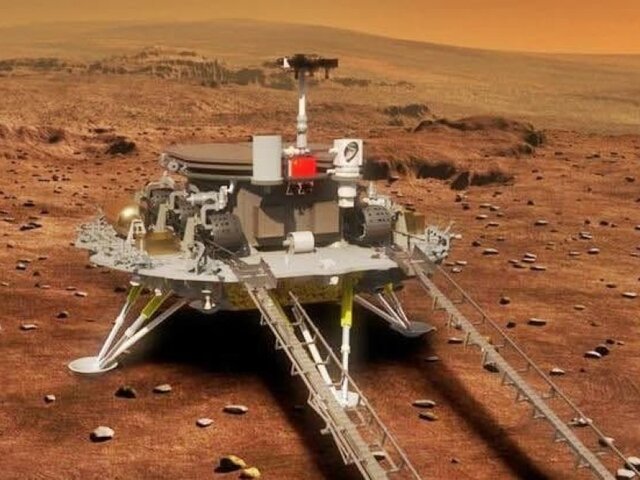 Китайский марсоход сошел с посадочной платформы и приступил к исследованию Марса