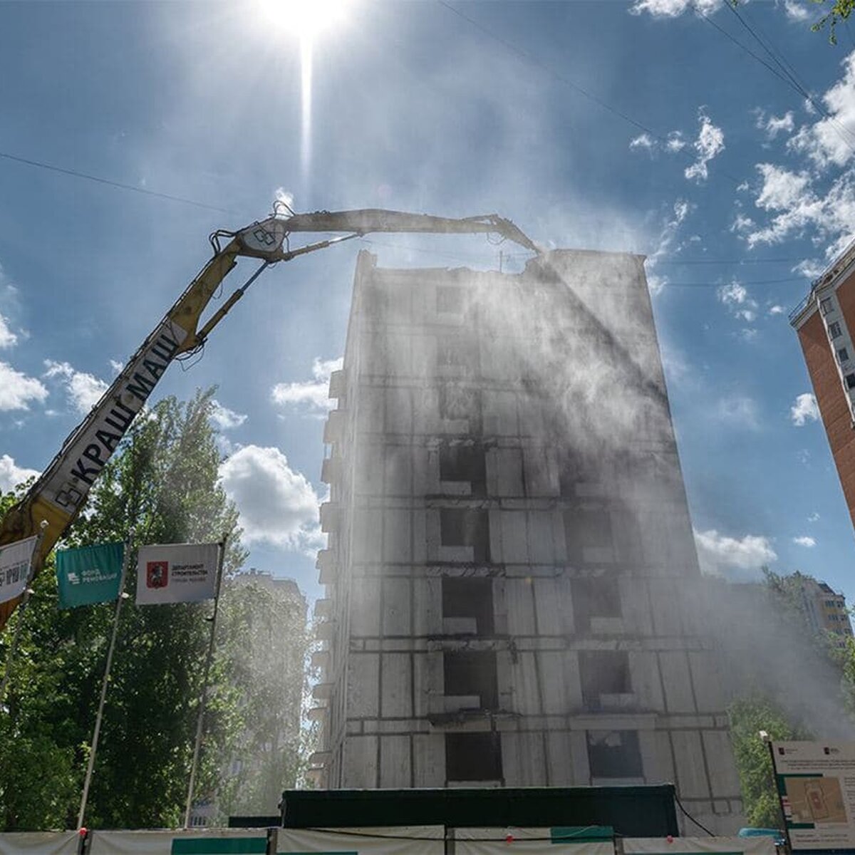 В Южном Медведкове начался снос дома по программе реновации – Москва 24,  24.05.2021