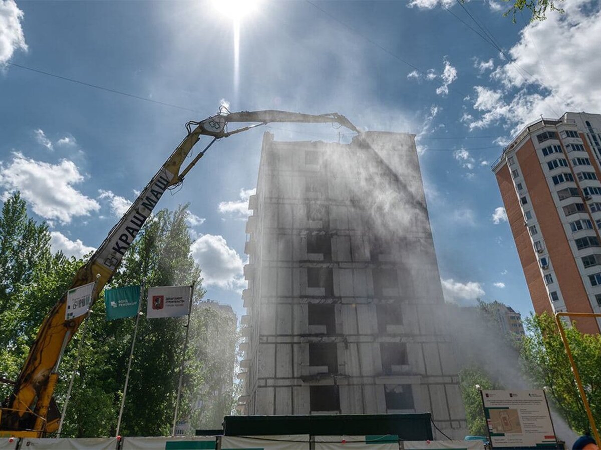 В Южном Медведкове начался снос дома по программе реновации – Москва 24,  24.05.2021