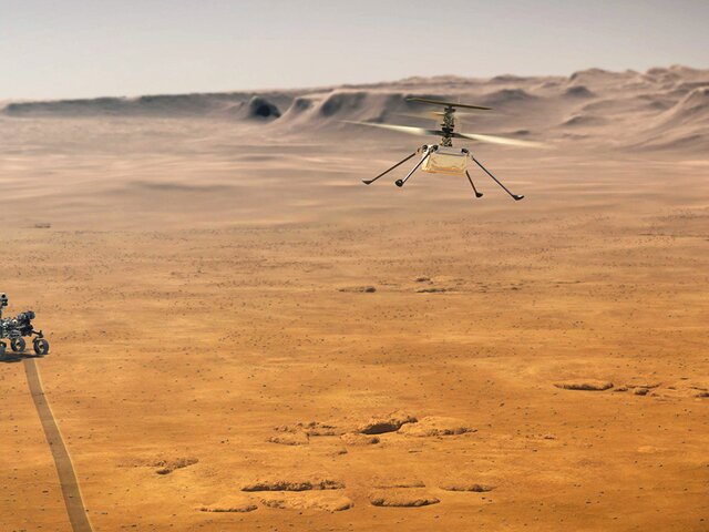 NASA успешно испытало вертолет на Марсе: он смог продержаться 30 секунд
