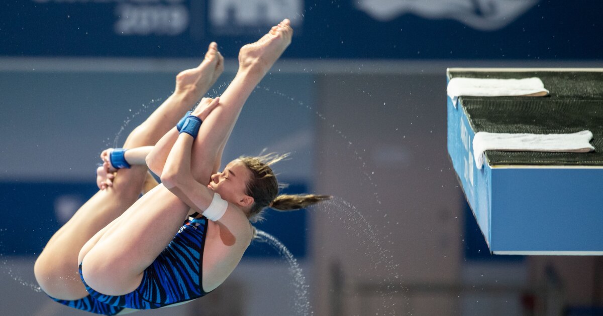 Спортсменки прыжки в воду