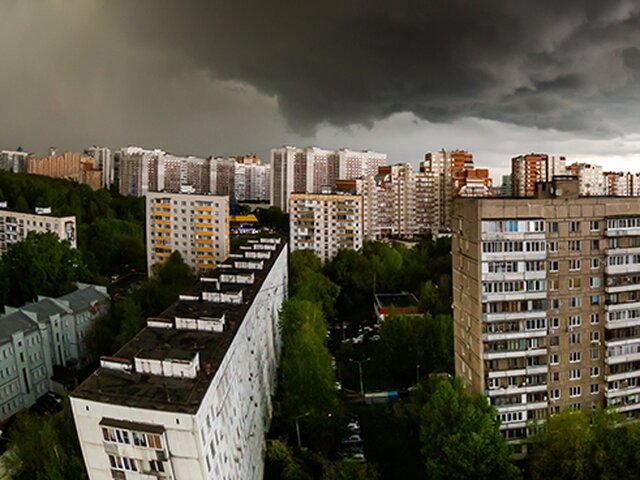 Синоптики предупредили о дожде с грозой и ветре в Москве