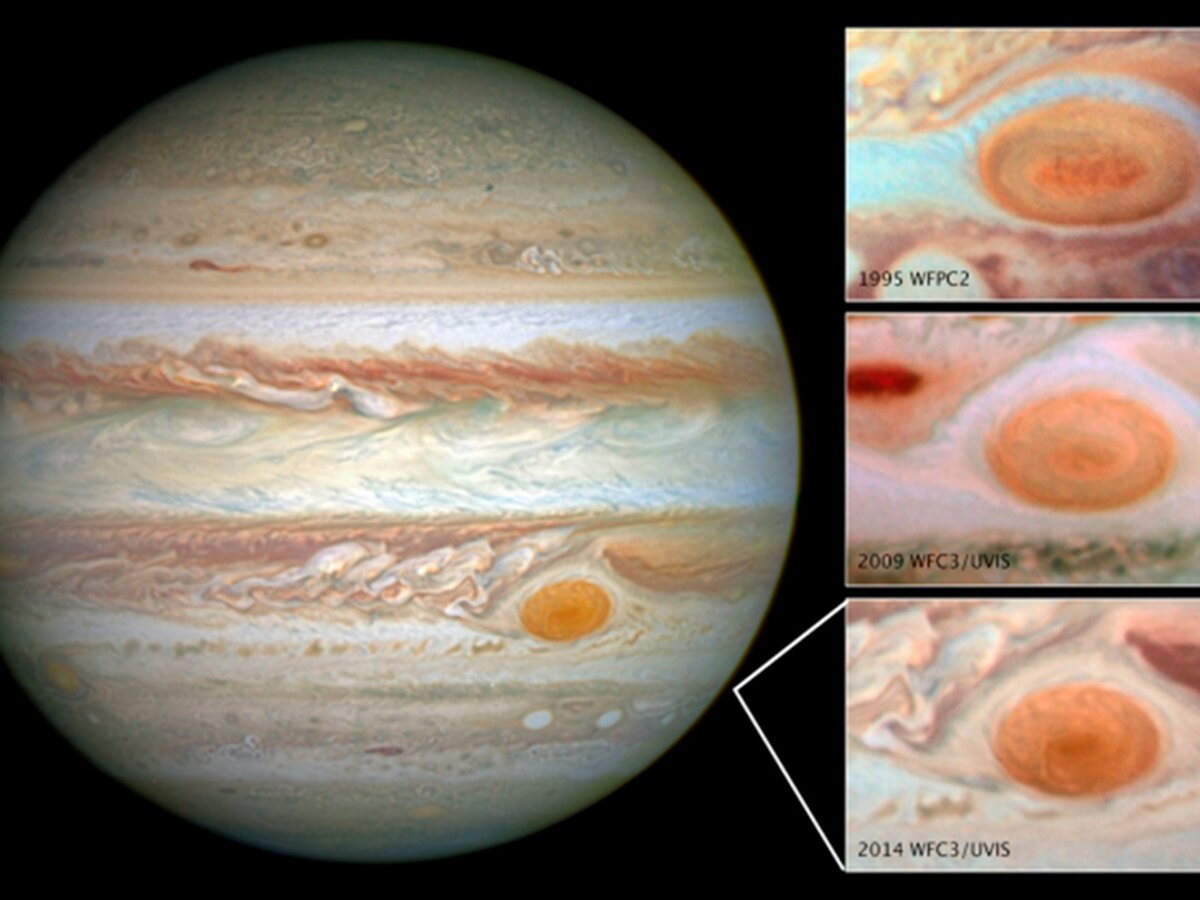 Ученые определили глубину Большого Красного Пятна на Юпитере – Москва 24,  29.10.2021