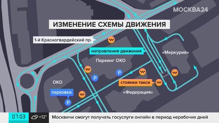 Изменение схемы движения в москве