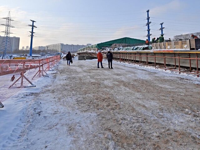 На пересечении МКАД с Алтуфьевским шоссе возводят опоры нового путепровода – Бочкарев