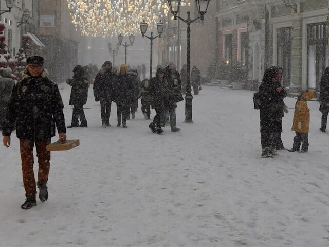Москву накрыл снегопад