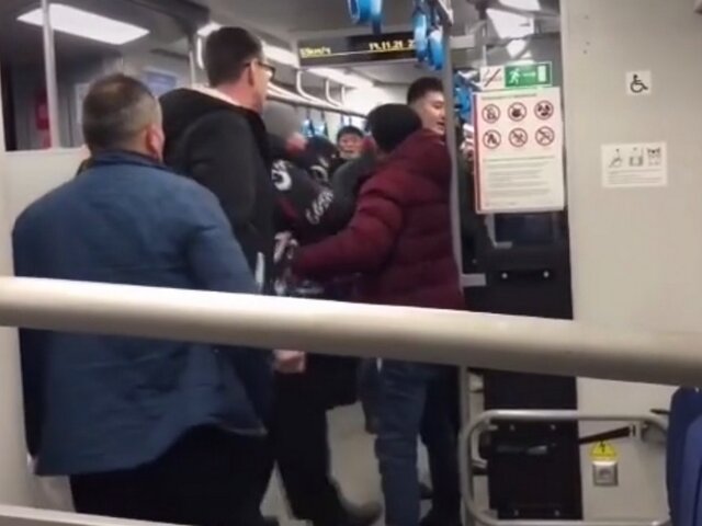 Полиция выясняет обстоятельства драки в вагоне поезда на МЦК