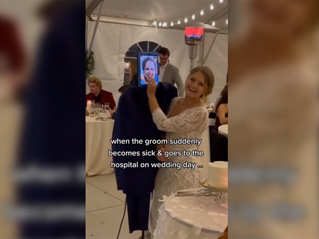 Невеста в США заменила попавшего в больницу жениха манекеном