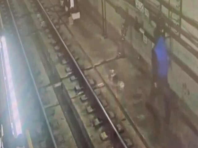 В Москве мужчина спрыгнул с платформы метро и проник в тоннель