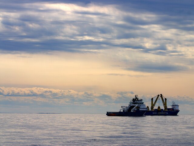 Морское управление Дании зафиксировало утечки газа на маршруте 