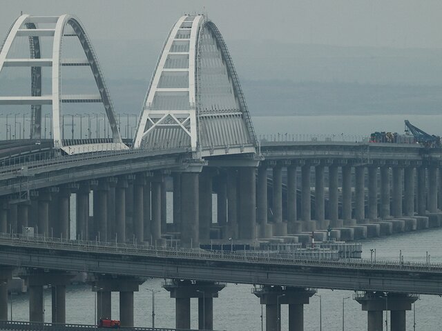 Работы по усилению пролетов левой части Крымского моста завершены