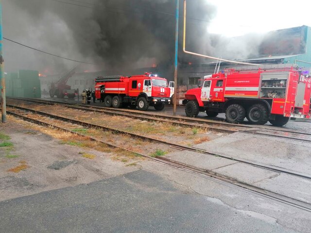 Пожар на складе в Курске локализовали на площади 800 квадратных метров