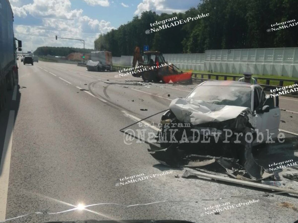 Движение затруднено на Киевском шоссе из-за ДТП – Москва 24, 16.06.2022