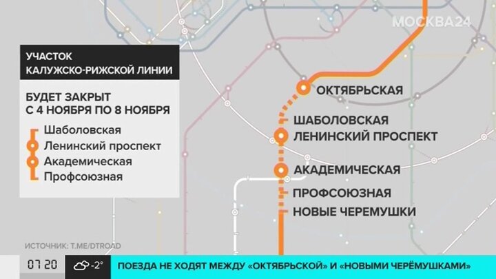 Карта метро москвы калужско рижская линия