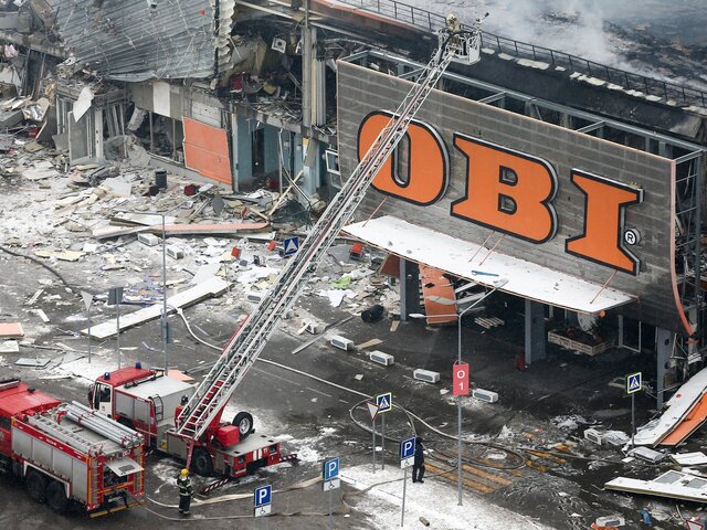 Пожар в гипермаркете OBI в Химках ликвидирован