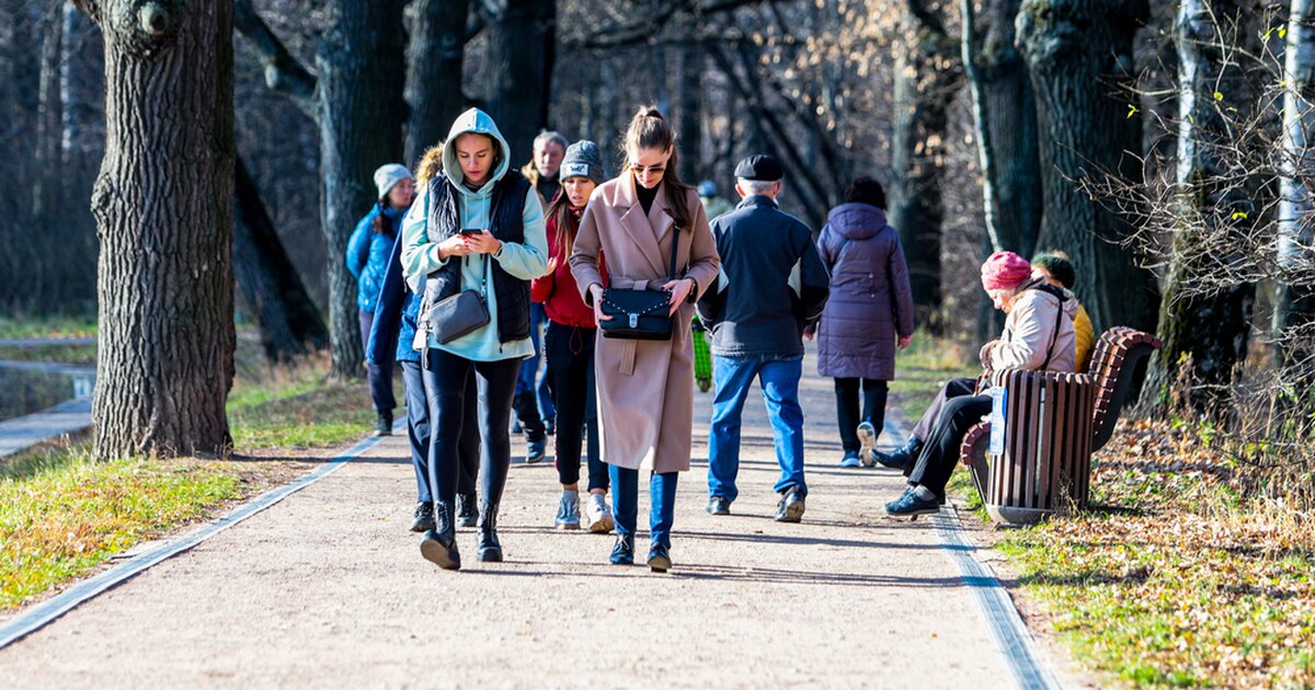 В городе потеплело. 20 Градусов осенью.