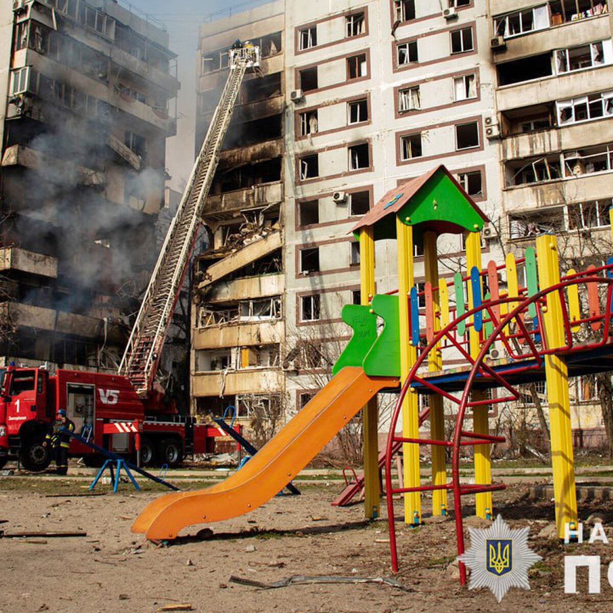 Многоэтажный дом в Запорожье разрушен из-за действий украинской ПВО – Рогов  – Москва 24, 22.03.2023