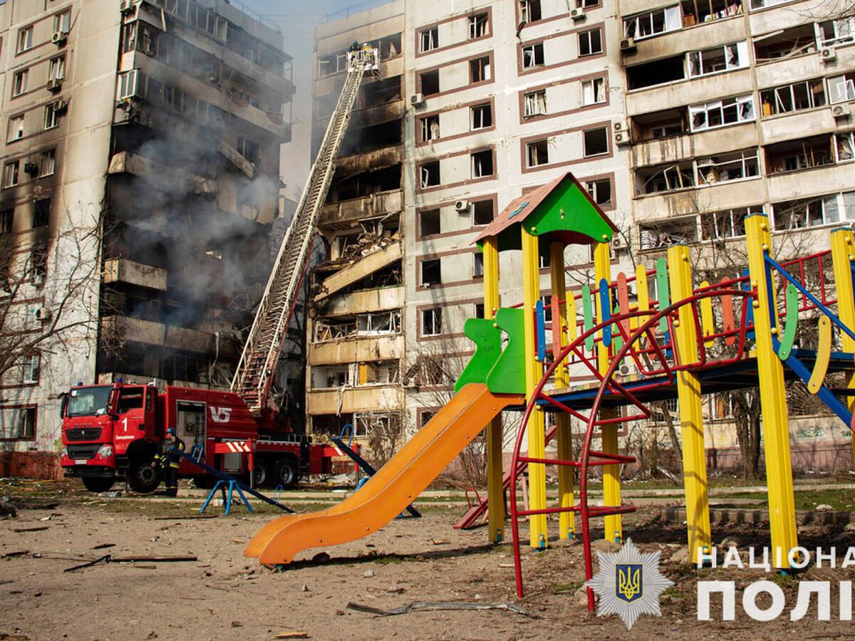 Многоэтажный дом в Запорожье разрушен из-за действий украинской ПВО – Рогов  – Москва 24, 22.03.2023