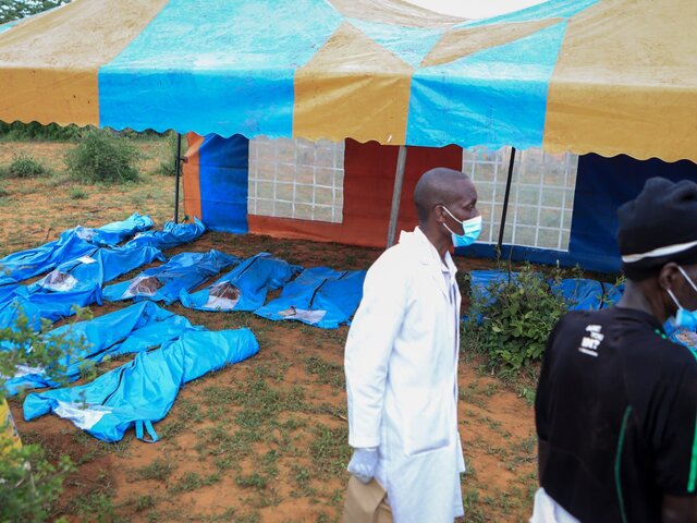 При расследовании гибели последователей культа в Кении нашли 47 тел