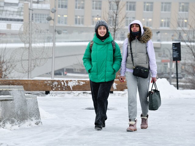 Москвичей предупредили о небольшом снеге и гололедице