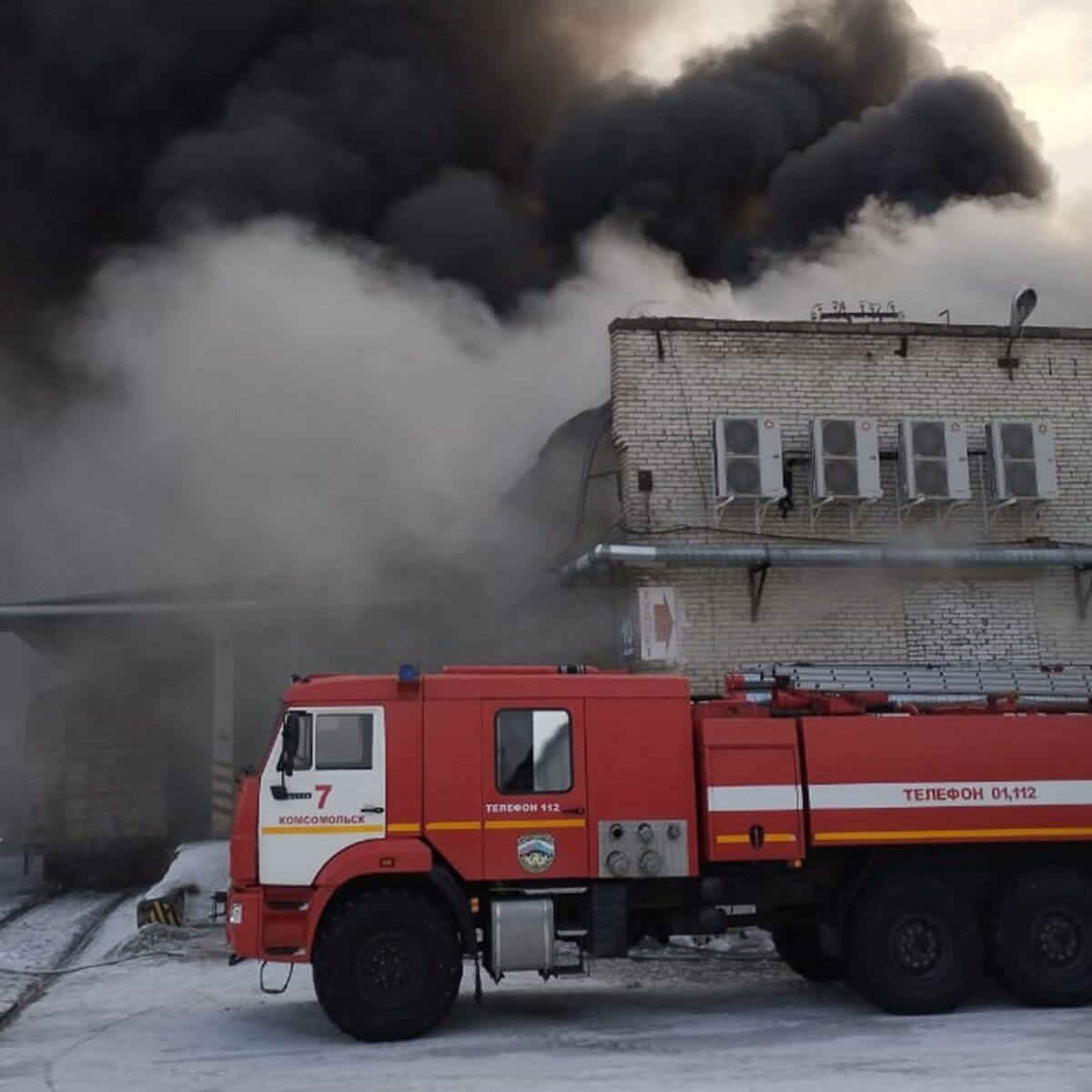 В Комсомольске-на-Амуре произошел пожар площадью 3,5 тысячи 