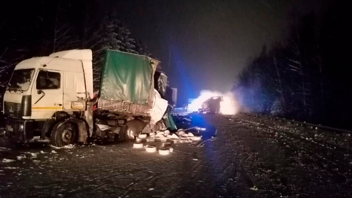 Фура, перевозившая аммиак, создала массовое ДТП в Калужской области –  Москва 24, 16.12.2022