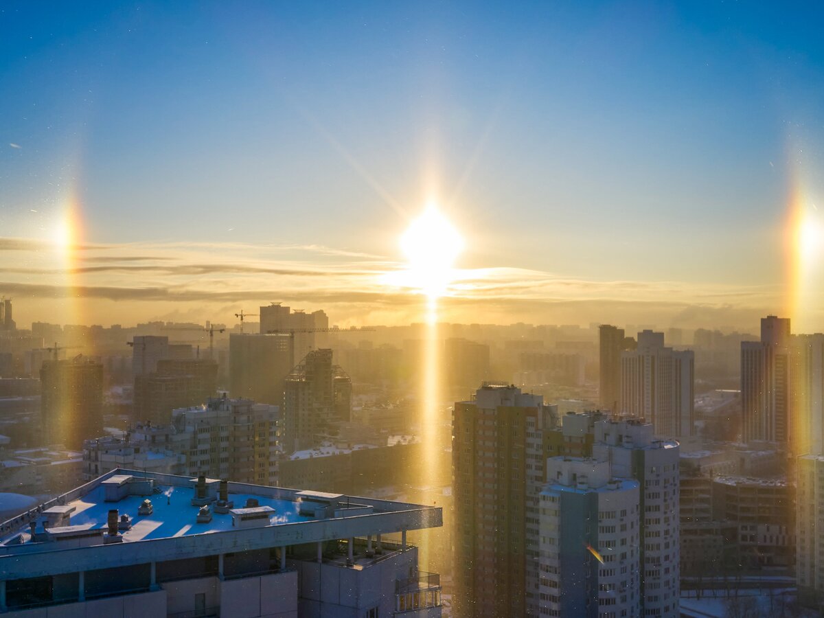 Солнечное гало зафиксировали в некоторых районах Москвы – Москва 24,  09.01.2023