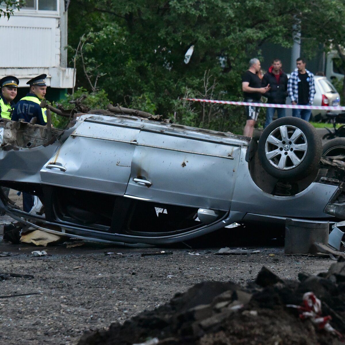 Автомобиль взорвался на севере Москвы – Москва 24, 25.06.2023