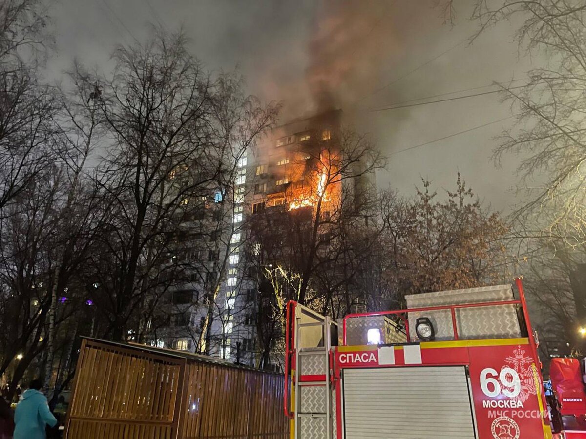 Пожар произошел на северо-востоке Москвы – Москва 24, 16.11.2023