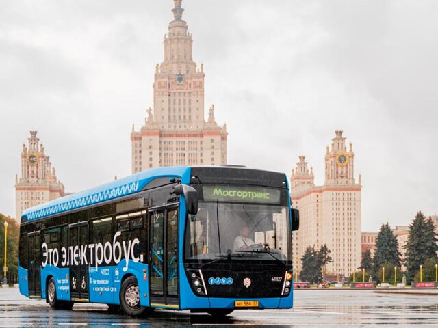 Более 100 новых электробусов поставили в Москву с сентября