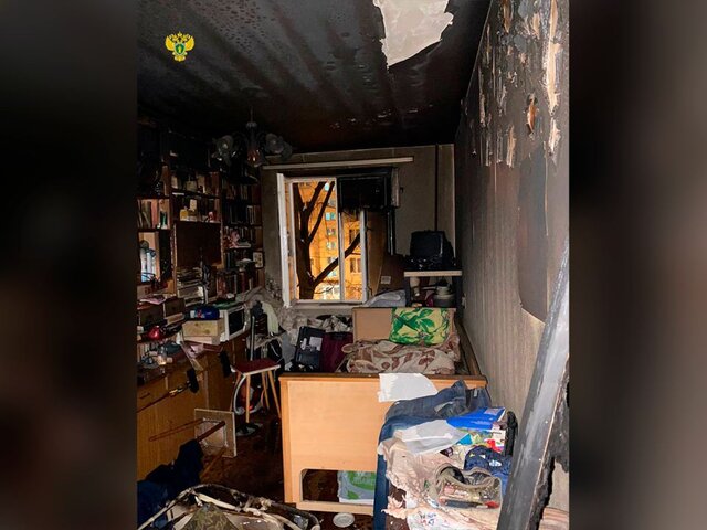 Женщина погибла в пожаре в жилом доме на юго-востоке Москвы
