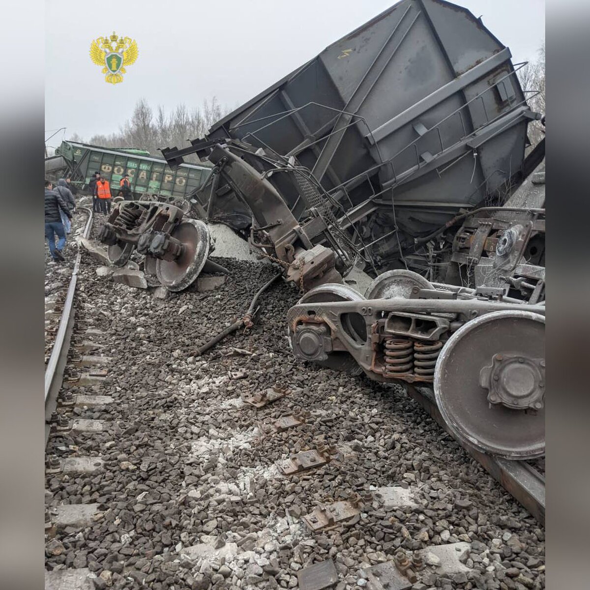 Девятнадцать грузовых вагонов сошли с рельсов в Рязанской области – Москва  24, 11.11.2023