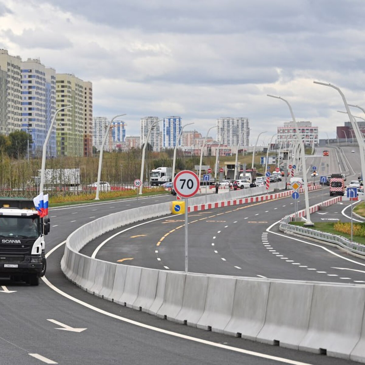 Путин и Собянин открыли участок трассы М-12 Москва – Казань – Москва 24,  08.09.2023