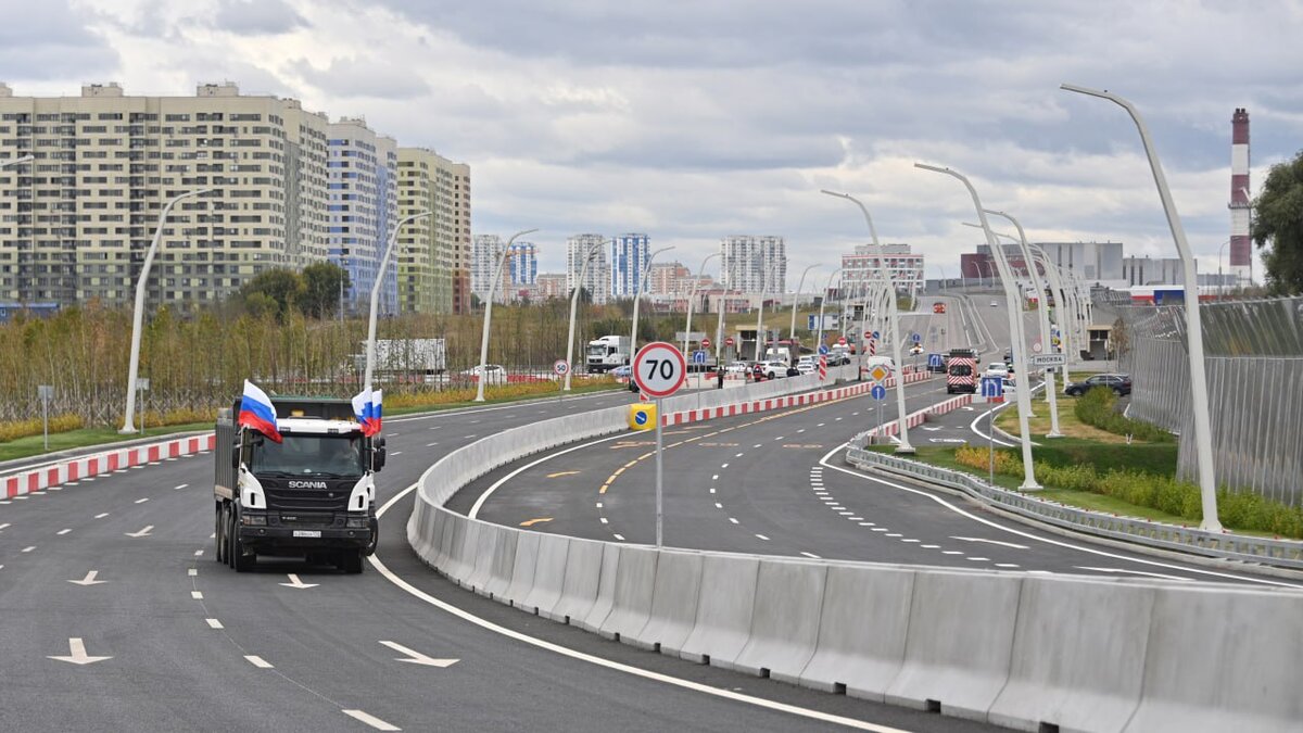 Путин и Собянин открыли участок трассы М-12 Москва – Казань – Москва 24,  08.09.2023