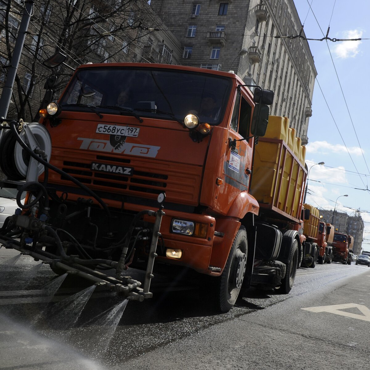 Весенняя уборка: как приводят в порядок столичные улицы – Москва 24,  05.03.2014