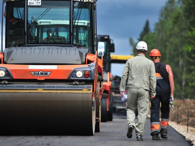 Укладку нового покрытия завершили на Ильинском шоссе в Одинцовском округе