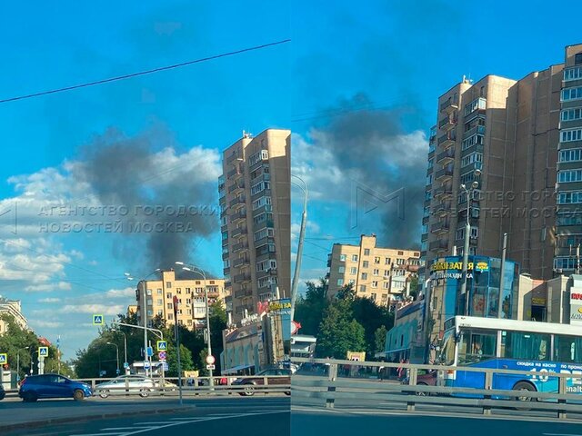 Короткое замыкание привело к пожару на стройке жилого комплекса на северо-западе Москвы
