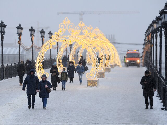 Переменная облачность и до 21 градуса мороза ожидаются в Москве 7 января
