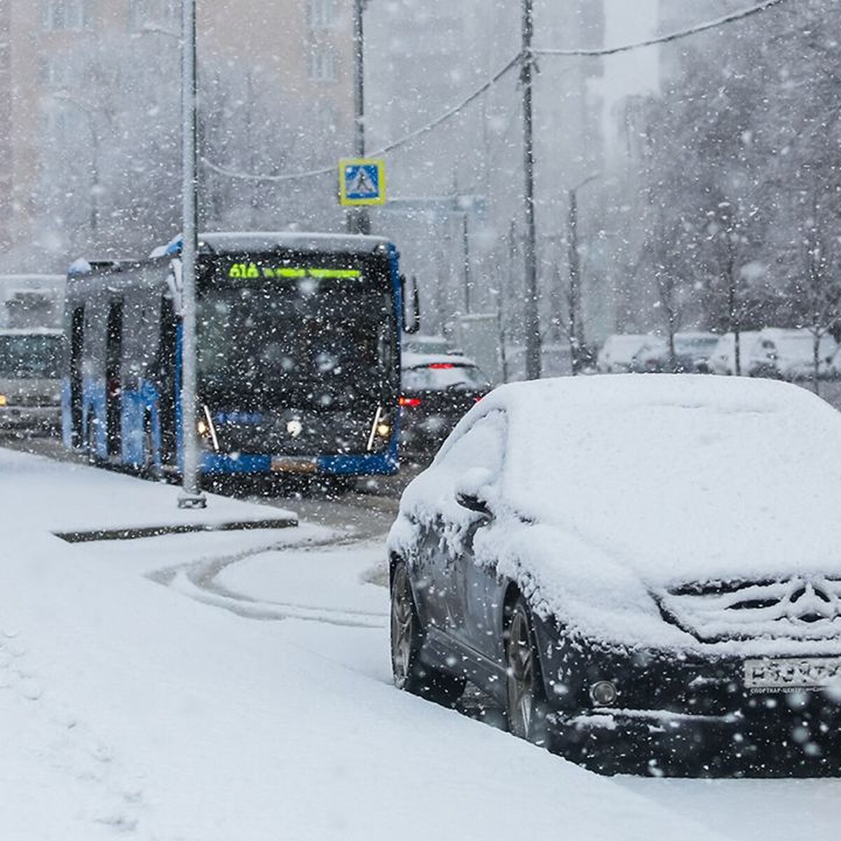 В ЦОДД рекомендовали пересесть на общественный транспорт из-за непогоды в  Москве – Москва 24, 11.01.2024