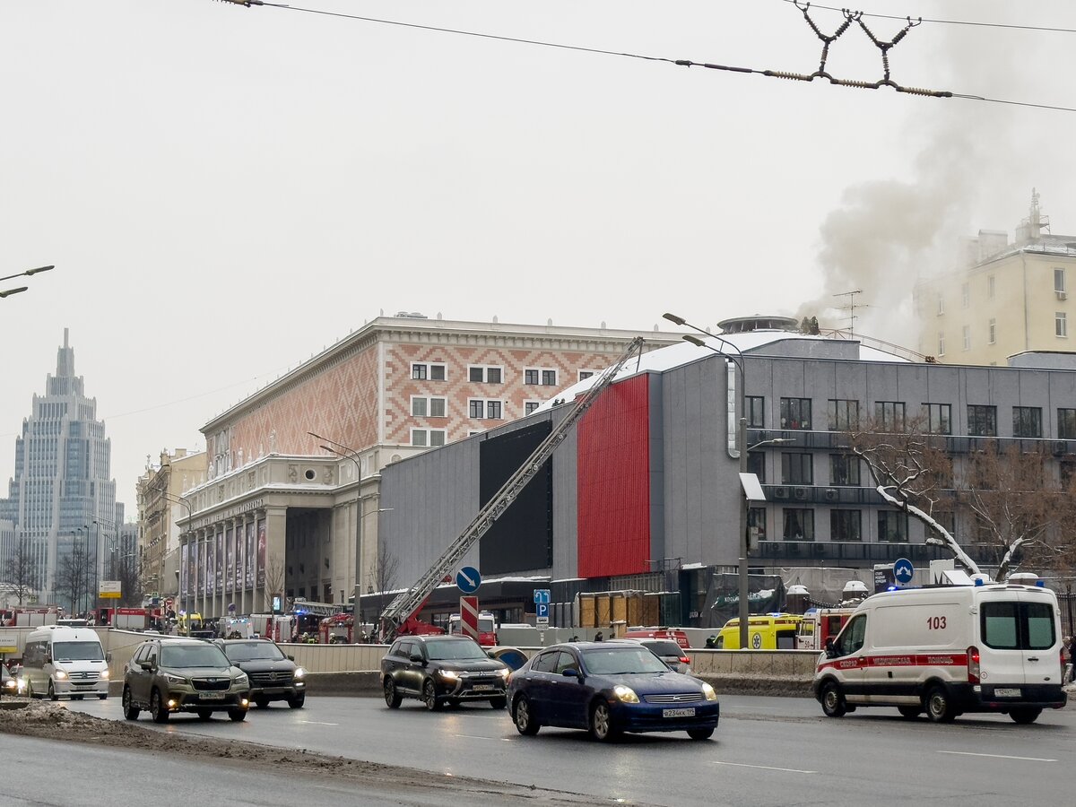 Театр сатиры загорелся в центре Москвы – Москва 24, 28.01.2024