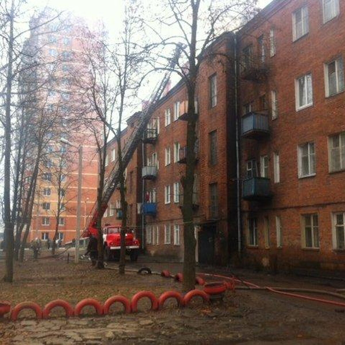 Пожар в многоэтажном доме в подмосковной Лобне потушен – Москва 24,  14.11.2012