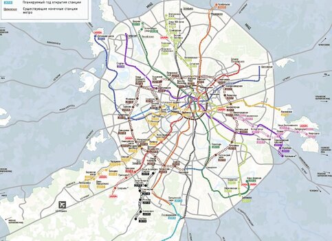 Опубликована Карта Строящихся Линий Метро – Москва 24, 23.12.2014